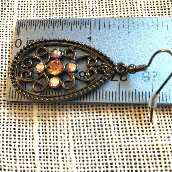 Park Lane Encore Earrings 🆕 Hematite Aurora Borealis - Picture 8 of 13